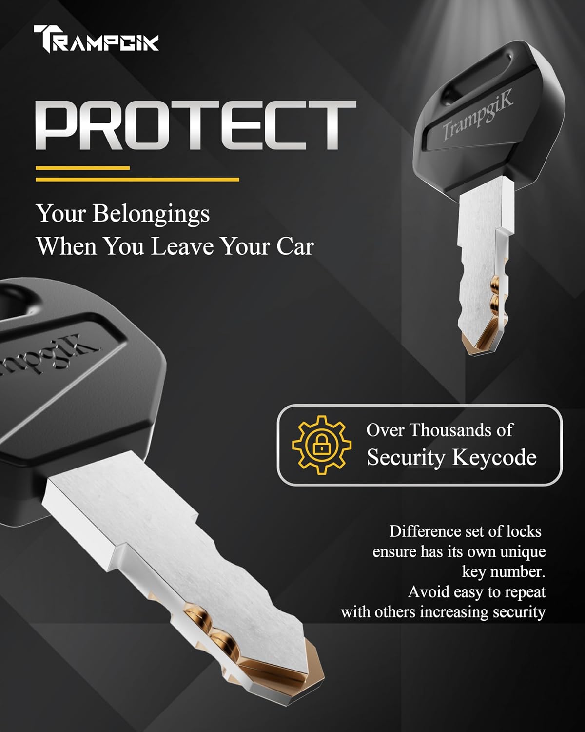 RV Door Lock Set, for RV Camper,Travel Trailer Entrance Front Door,1 Plastic Camper Door Lock + 2pcs Storage Locks, 1 1/8Inch Size, Black,All Keyed Alike