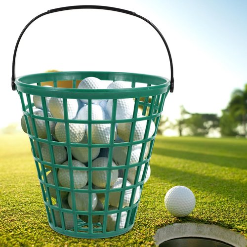 BESPORTBLE Golf Ball Basket - Durable Container with Handle for Easy Transport | Ideal for Range Use