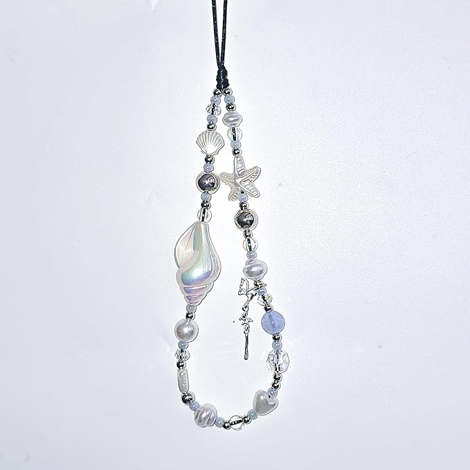 Cute Beaded Camera Wrist Strap for Phone, Digital Camera Charm Lanyard