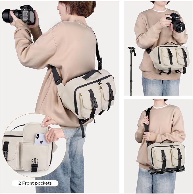 TAAOKA Camera Sling Bag, DSLR Camera Bag