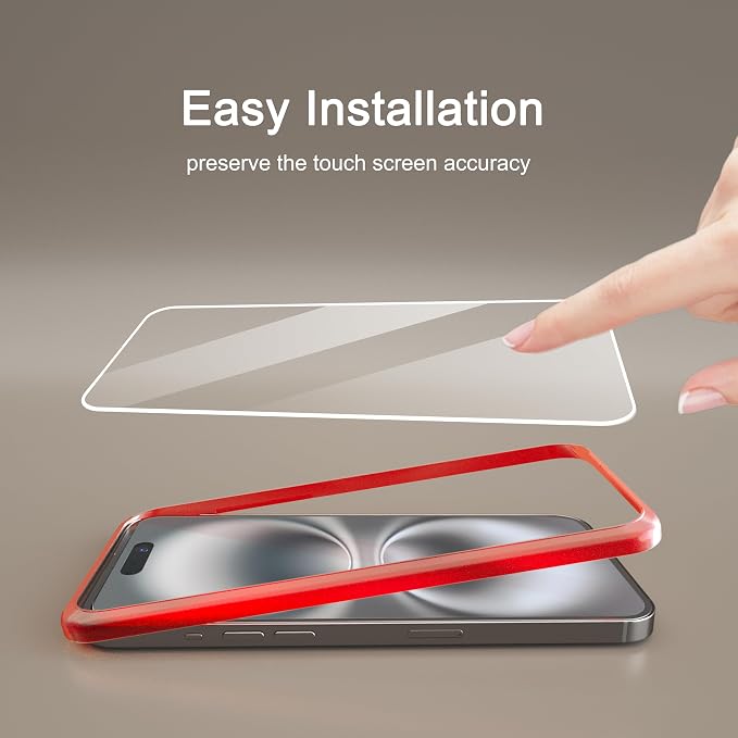 Ailun 3 Pack Screen Protector for iPhone 16 + 3 Pack Camera Lens Protector