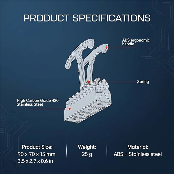 4-Key Keycap Puller & Remover Tool, 4X Faster Keycap Removal