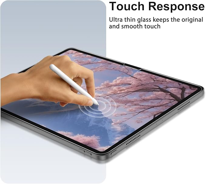 SPARIN 2 Pack Screen Protector for iPad Air 11 inch M4/M3/M2, Tempered Glass