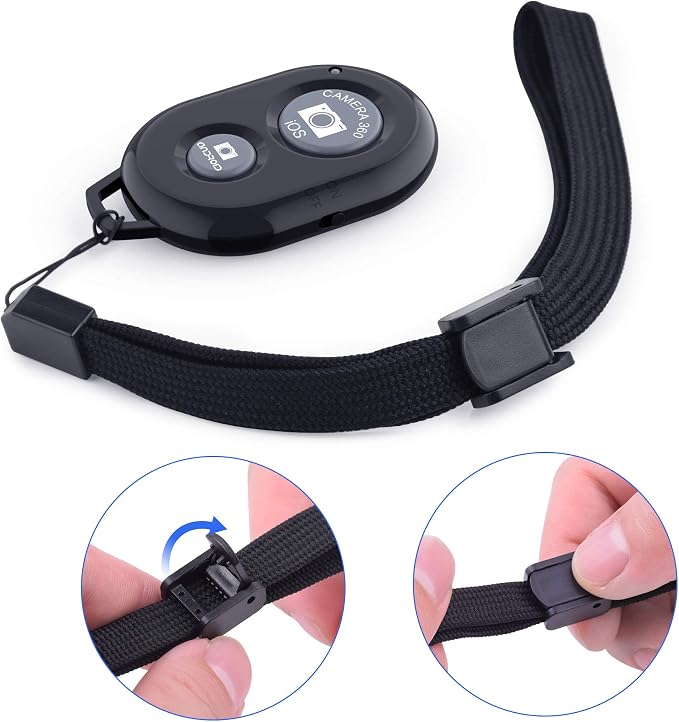Wireless Camera Remote Shutter for Smartphones, zttopo Wireless Phone Camera