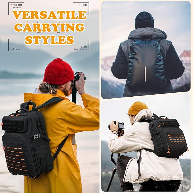 HAMBOLY Professional Camera Bag Backpack, Large Waterproof Photography Bag Case