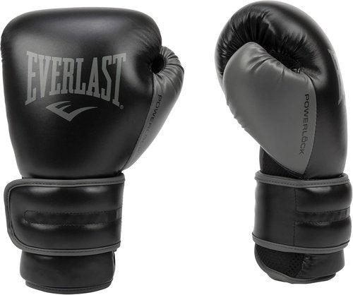 Everlast Powerlock 2 Boxing Gloves - Durable Hook & Loop Design for Enhanced Hand & Wrist Support | Ideal for Heavy Bag Training