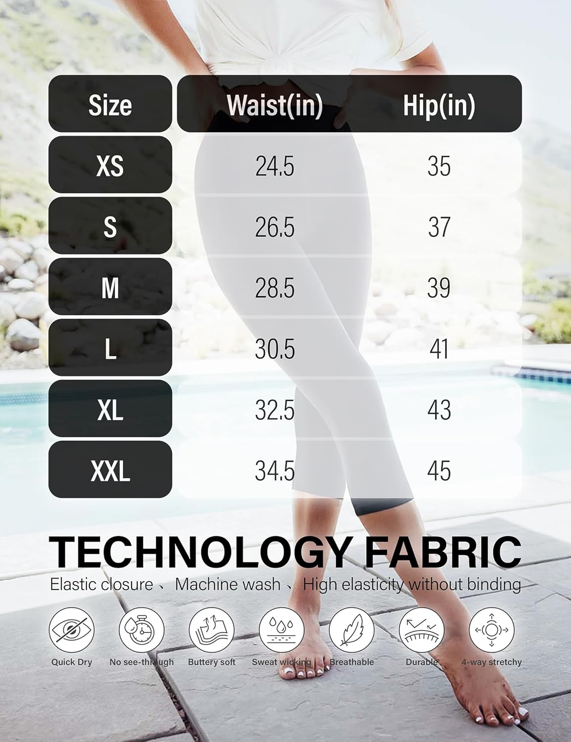 Skiennix High Waisted Leggings - Buttery Soft Full-Length Workout Pants with Pockets for Women