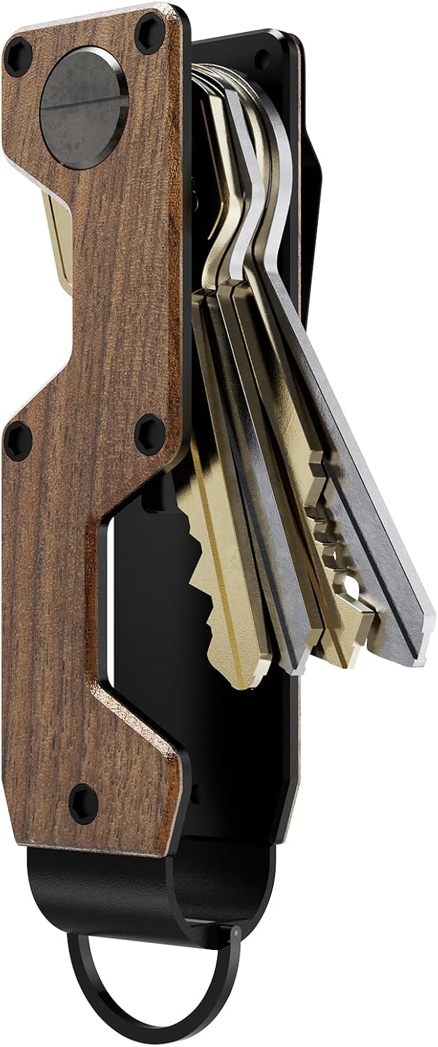 Key Organizer Compact Key Holder Metal Key Chain Minimalist key case key holder for keychain Secures 1-5 Keys