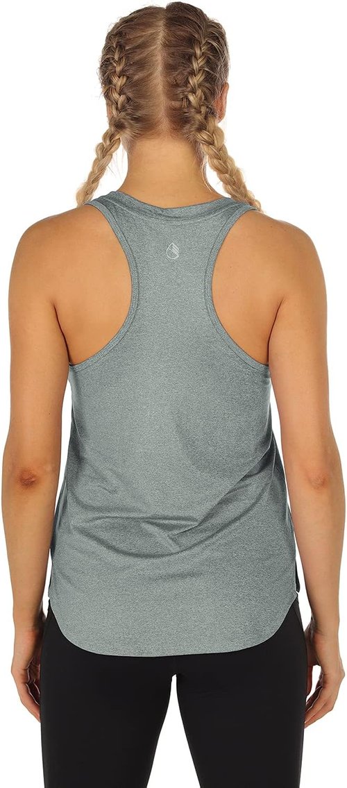Icyzone Women's Racerback Workout Tank Tops - Pack of 3 Athletic Yoga & Running Shirts