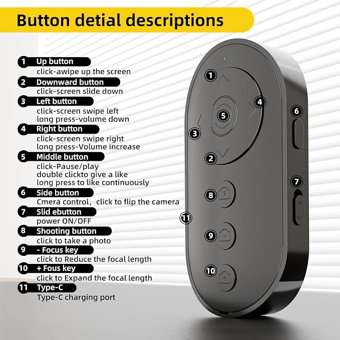 Bluetooth Camera Remote Shutter