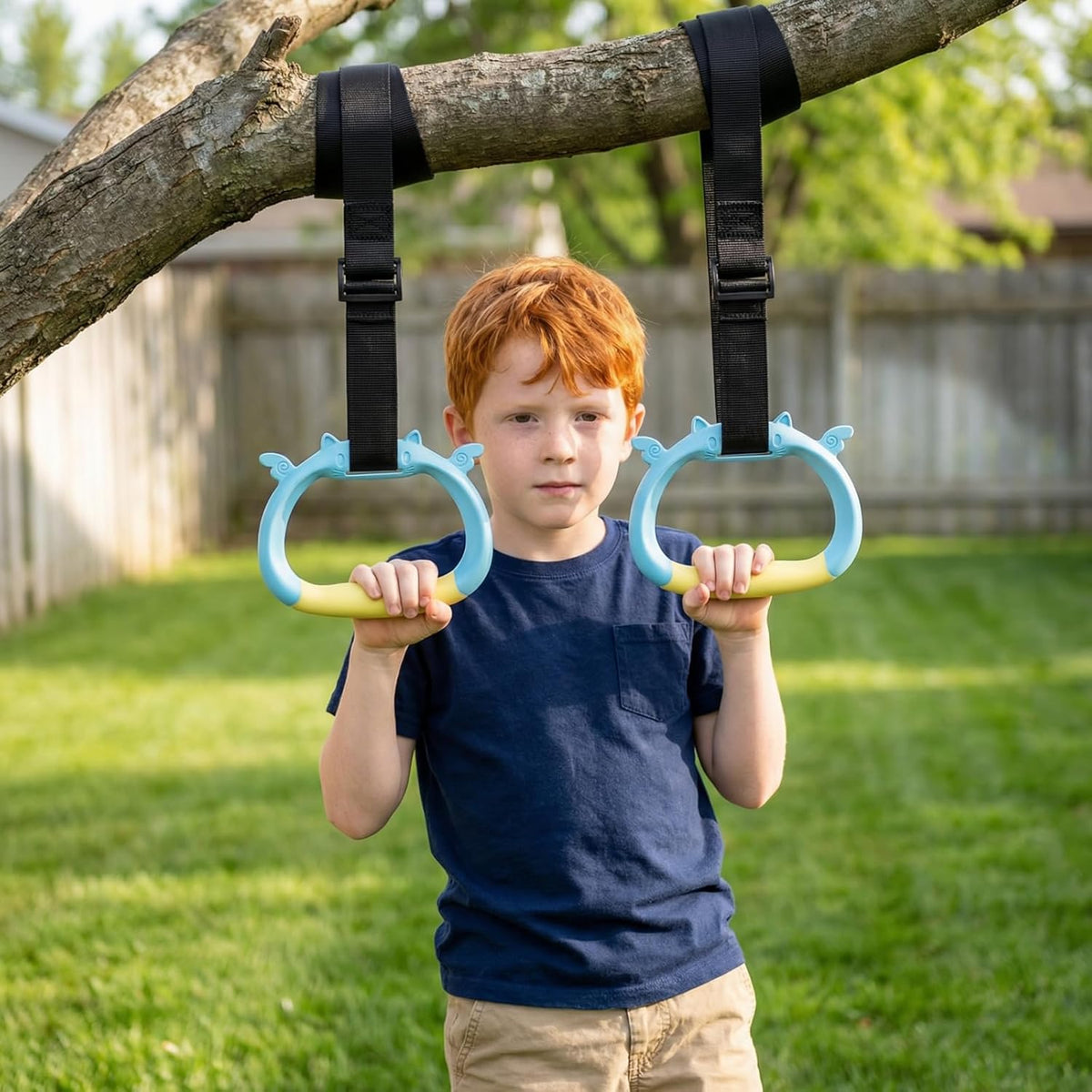 Skiennix Gymnastics Rings - Adjustable Strength Training Equipment for Kids | Home Gym Fitness