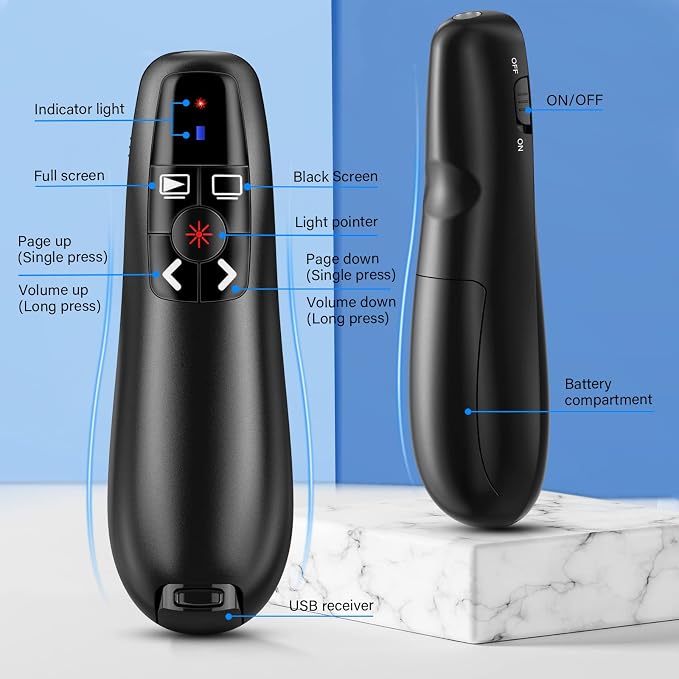Presentation Clicker Wireless Presenter Remote Clicker