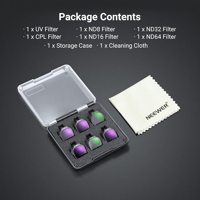 NEEWER UV + CPL + ND Filter Set Compatible