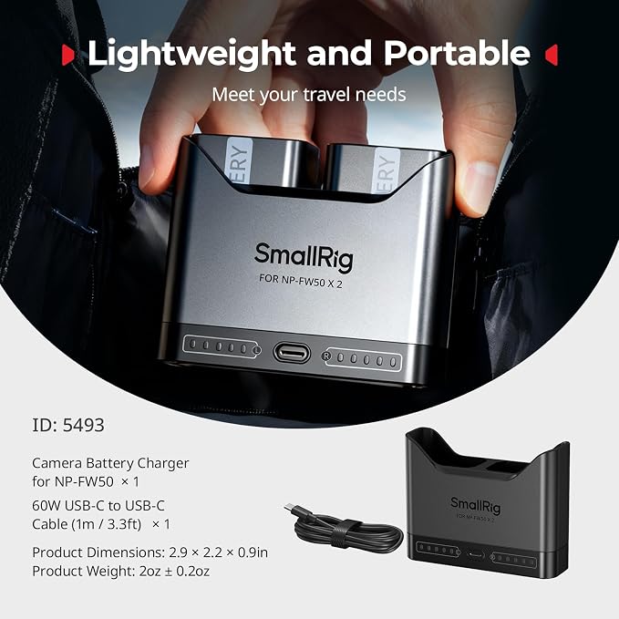 SMALLRIG NP-FW50 Battery Charger