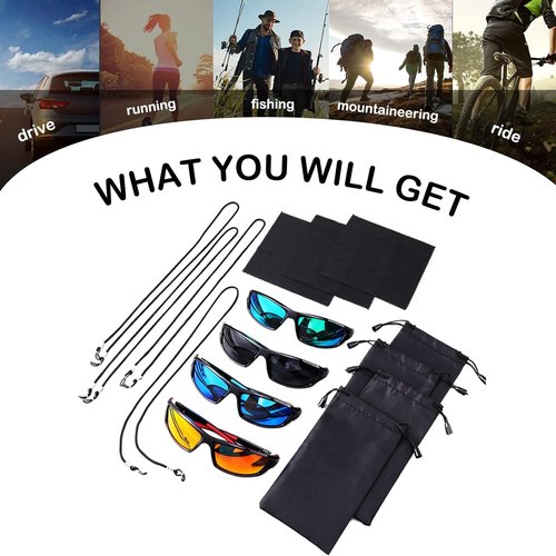 Flutesan Polarized Sunglasses - UV 400 Protection for Men & Women | Ideal for Fishing, Driving, Cycling, Hiking