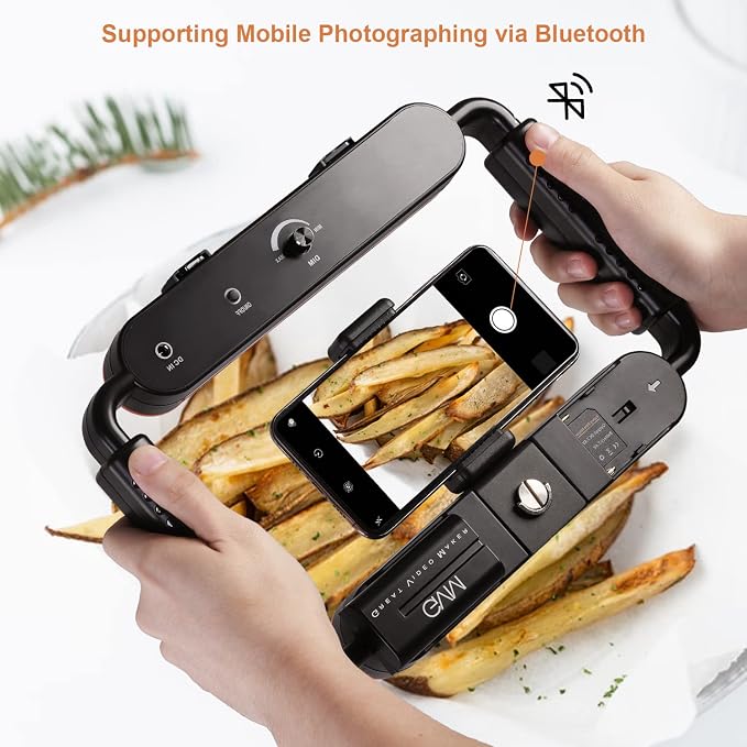 GVM Gimbal Stabilizer Phone Video Light Kit