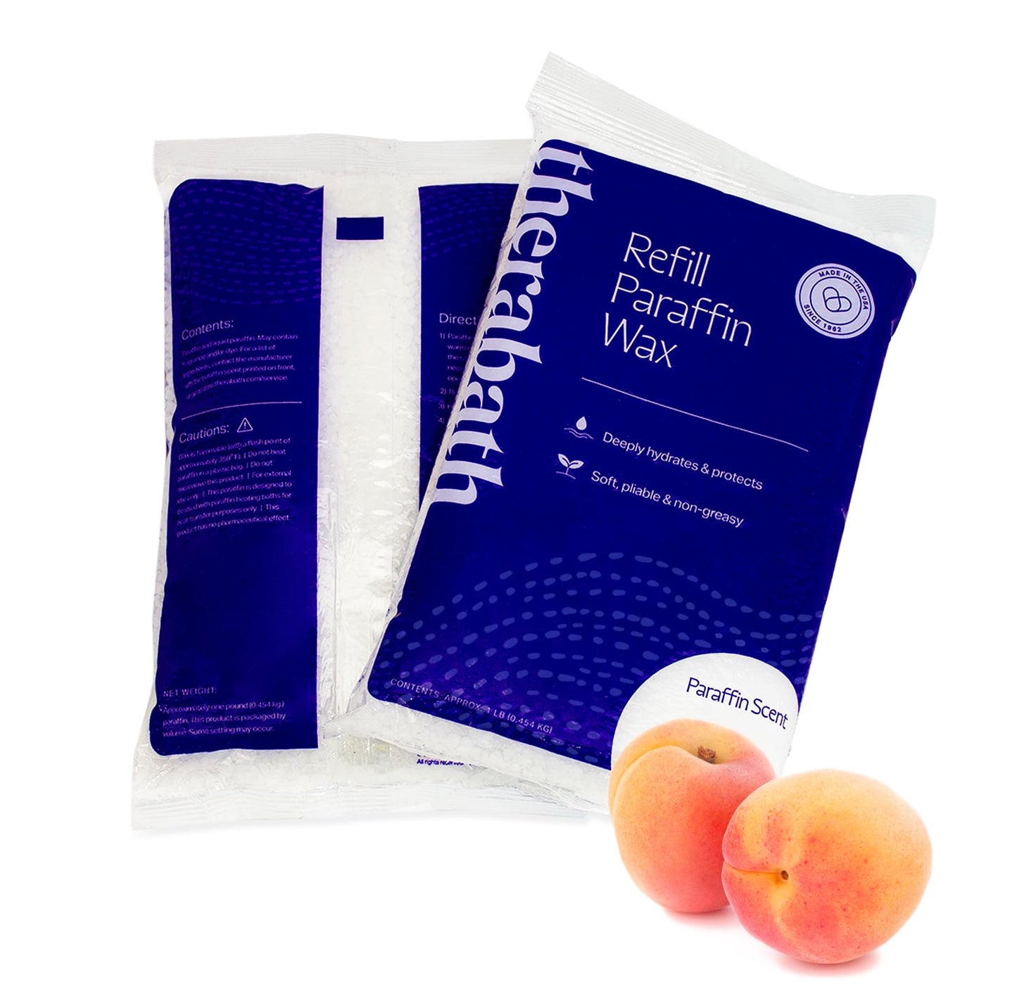 Therabath Paraffin Wax Refill - 24 1-Lb Bags Peache