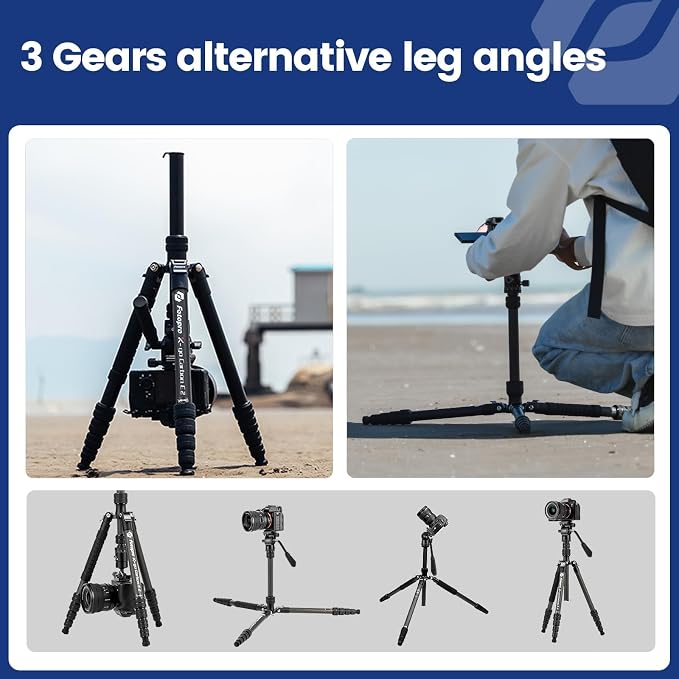 Fotopro 59" Carbon Fiber Travel Tripod