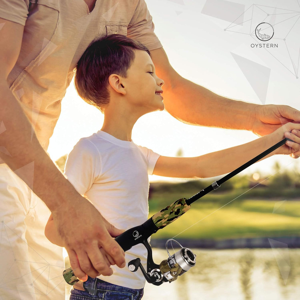 Skiennix Kid's Fishing Pole Kit | 62-Piece Tackle Bag & Beginner's Guide eBook - Portable Telescopic Rod