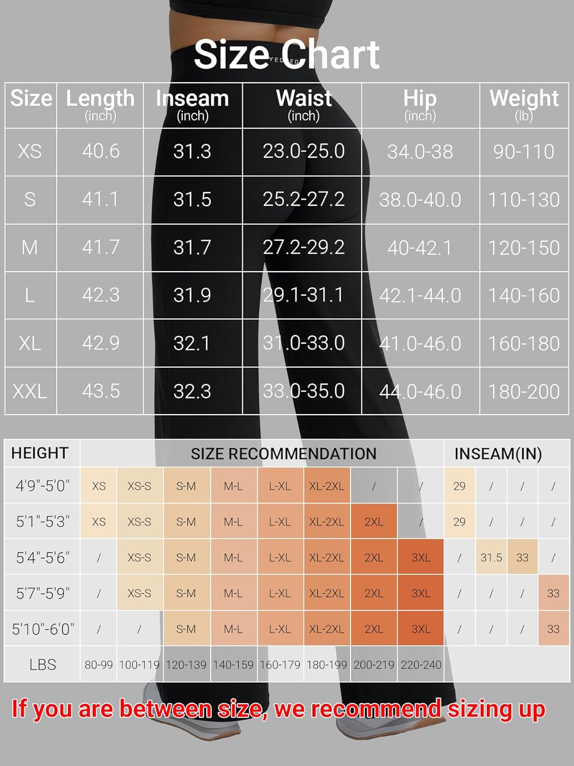 YEOREO High Waist Workout Leggings - Hidden Scrunch Design, No Front Seam, Wide Leg Fit