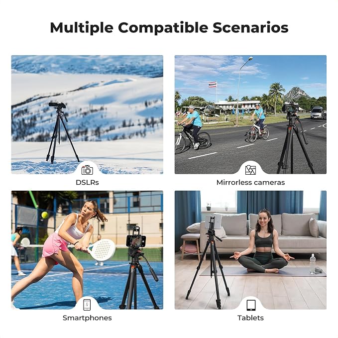 K&F CONCEPT 73” Camera Tripod