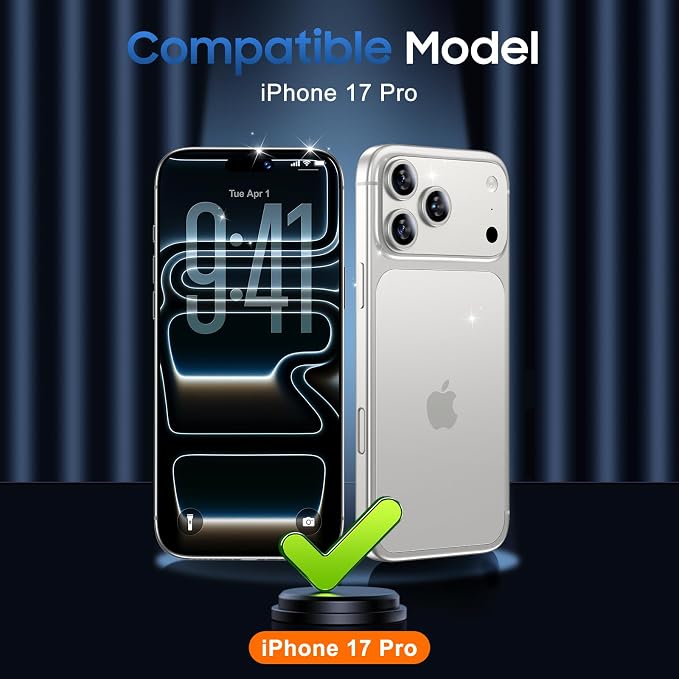 UniqueMe for 3 Pack iPhone 17 Pro Camera Lens Protector