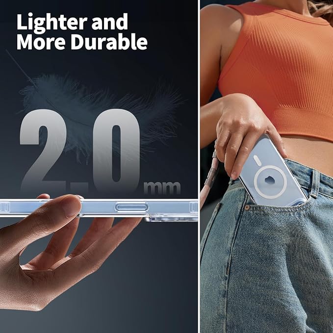 for iPhone Air Case Clear, Magnetic iPhone Air Case