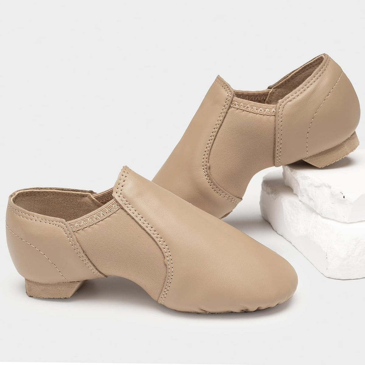 Stelle Jazz Shoes - Slip-On Leather Dance Shoes for Kids | Toddler to Big Kid Sizes