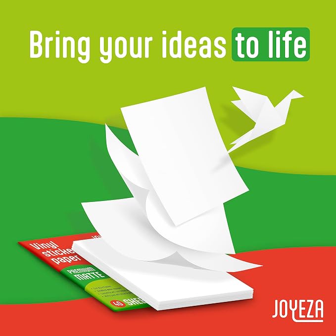 JOYEZA Premium Printable Vinyl Sticker Paper
