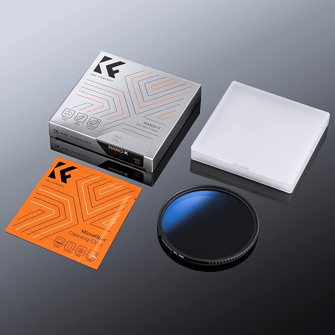 K&F CONCEPT 43mm Circular Polarizer Filter Ultra-Slim 18 Multi-Coated Optical