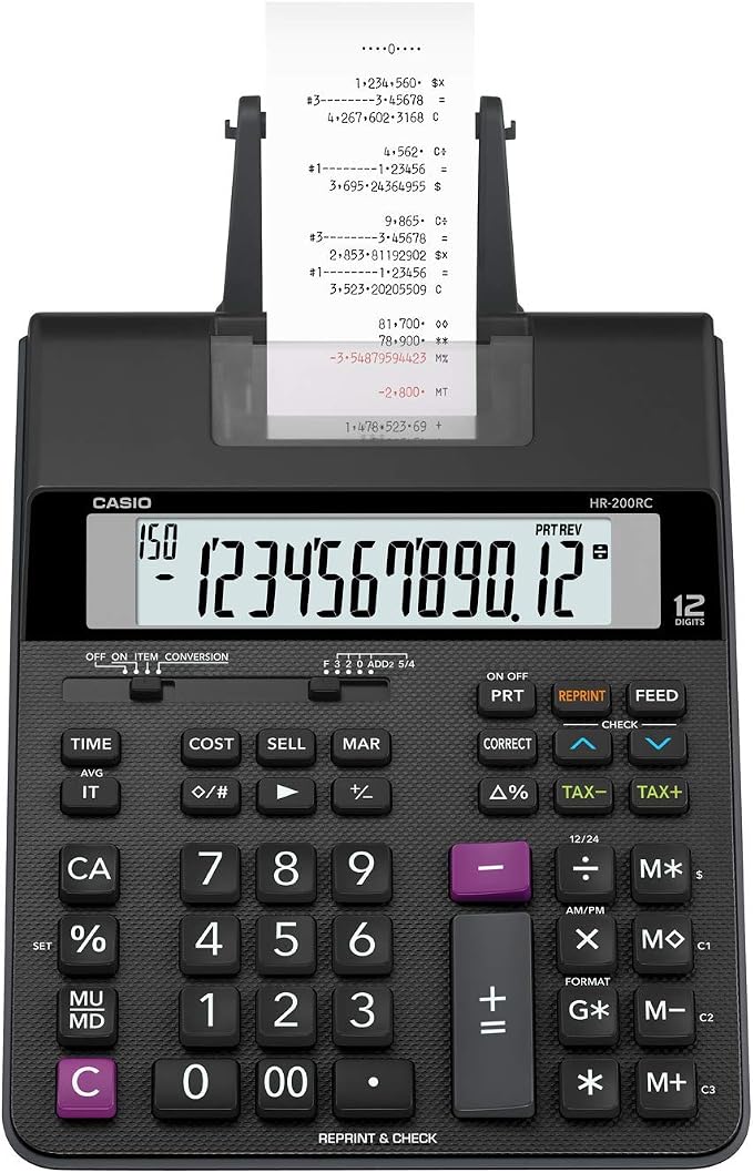Casio HR-200RC – Desktop Printing Calculator