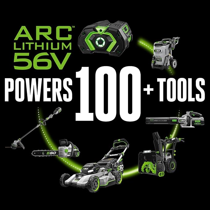 EGO Power+ Electric Pressure Washer, 3200 PSI Power Washer, Includes (2) 56V 6.0Ah Batteries and Charger - HPW3204-2