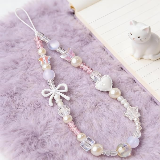Beaded Camera Wrist Strap Cute Digital Camera Charm Lanyard, Phone Wristlet