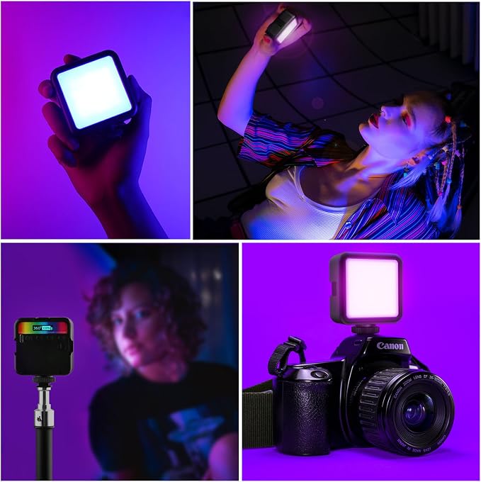 Altson Magnetic RGB Led Video Light LED Camera Light 360° Full Color Portable