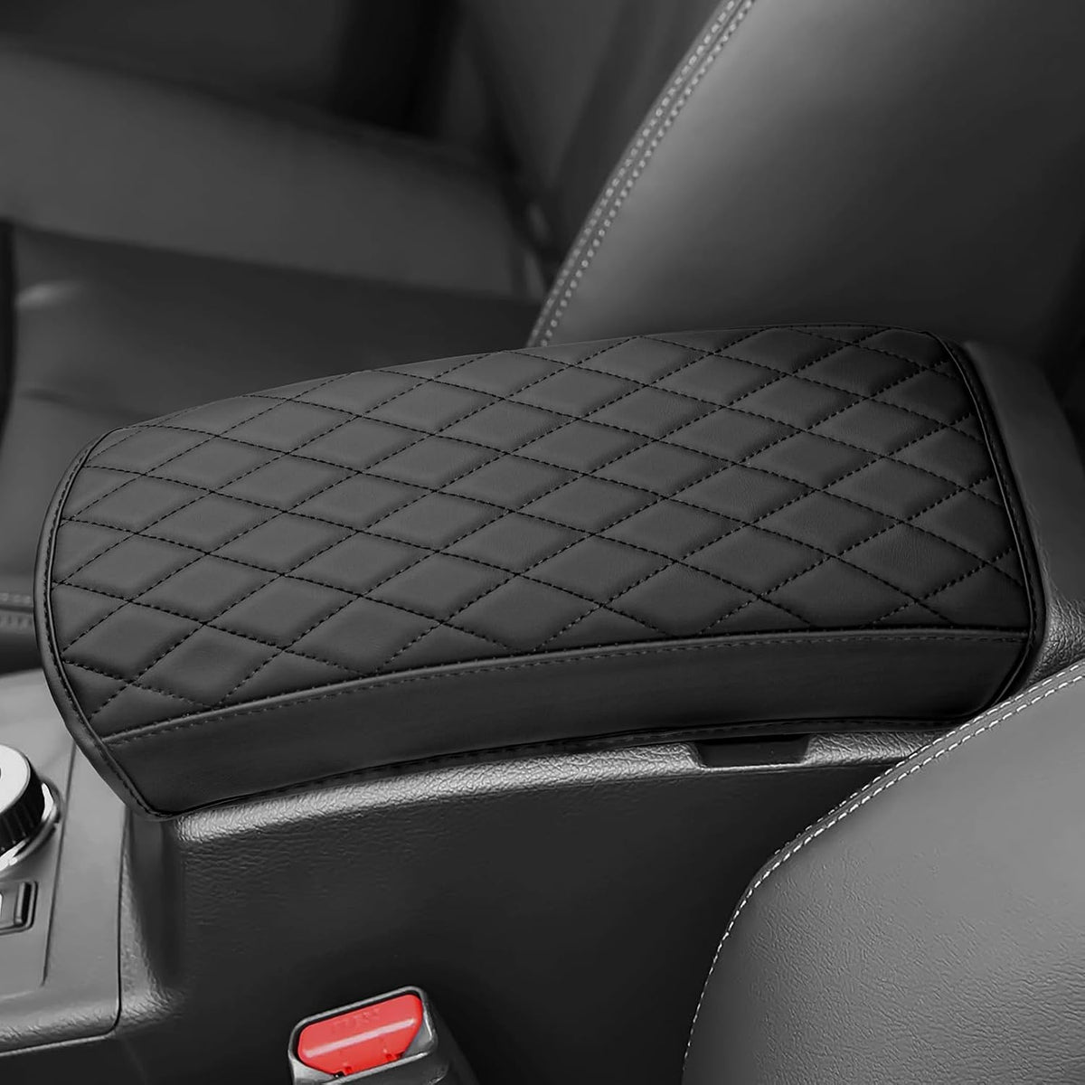 Car Center Console Cover Compatible with Toyota Highlander 2020-2025 2026 Accessories,Car Armrest Box Pad,Console Armrest Box Lid Protector Accessories
