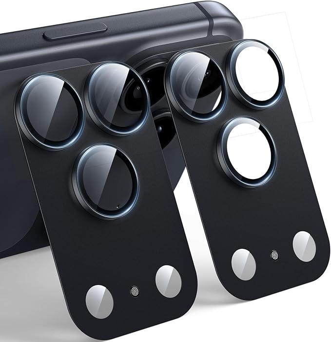 TAURI 2 Pack for iPhone 17 Pro Camera Lens Protector, Full Coverage