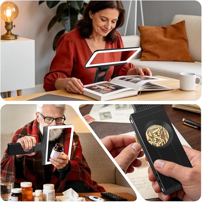 30X 6X Rechargeable Magnifying Glass