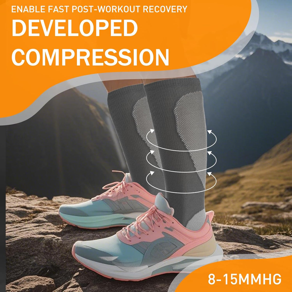 Skiennix Men’s Soft Athletic Socks - Comfortable Sports Socks for Running | Daily Wear
