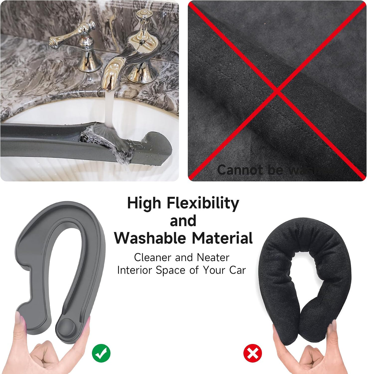Givifive Car Seat Gap Filler 2Pack 3IN1 Organizer with Storage Slot & Hook