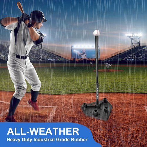 Eastgoing Heavy Duty Baseball Batting Tee - Adjustable 5-Position Design for All Ages | Portable Travel Use