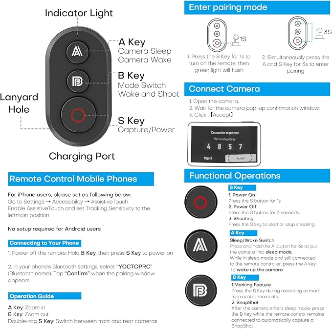 REYGEAK Bluetooth Remote Controller