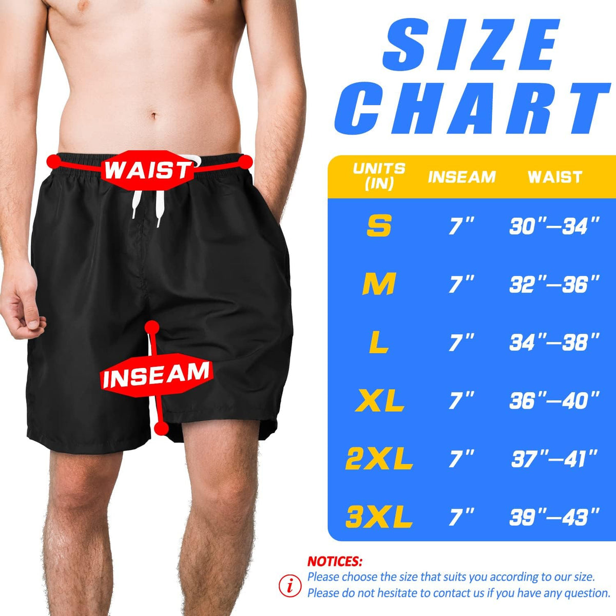 Scotamalone Men's Swim Trunks - Quick Dry 7-Inch Swimming Shorts with Mesh Lining | Stylish Bathing Suits
