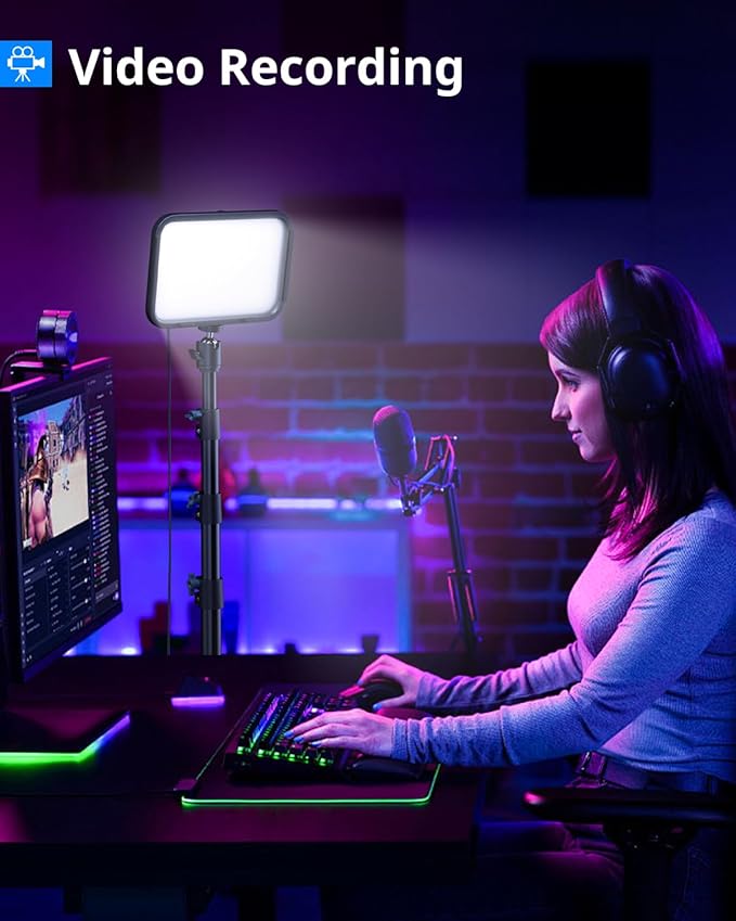 UBeesize 2-Pack RGB Photography Lighting, Studio Lights