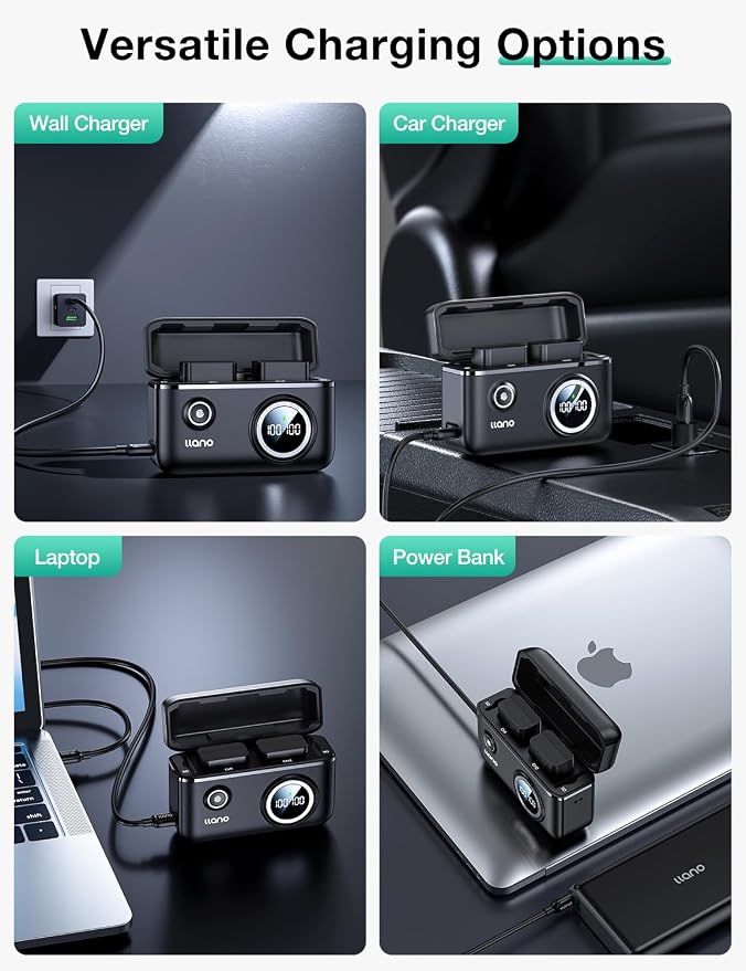 llano 2-Pack NP-FW50 Batteries and Fast 18W Dual Charger