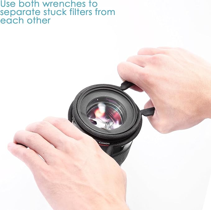 Neewer® Rubber-Coated Metal Camera Lens Filter Remover Wrench Set Kit, Fit