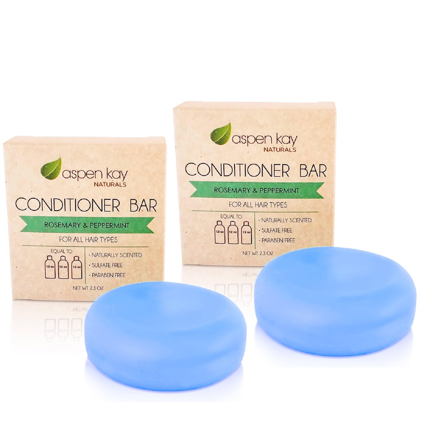 Solid Conditioner Bar With Natural & Organic Ingredients For All Hair Types, Including Frizzy Hair - Sulfate-Free, Cruelty-Free