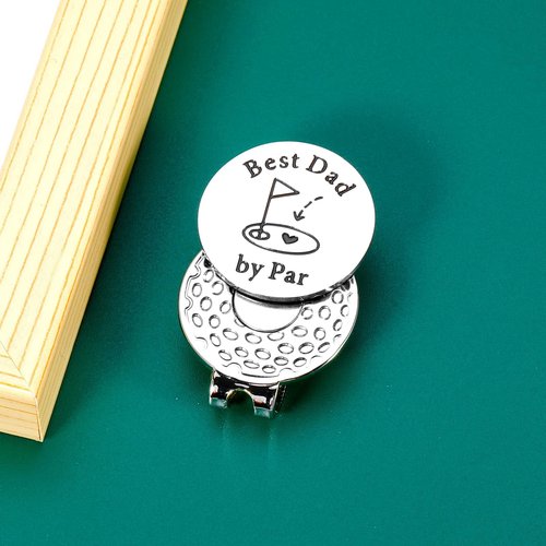Golf Ball Marker Hat Clip Golf Gifts for Dad Fathers Day Presents for New Dad Gift for Birthday Daddy to Be Gift for First Time Daddy Husband Christmas White Elephant Valentines Gifts for Men