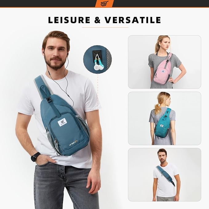 SKYSPER Sling Bag RFID Crossbody Sling Backpack Cross Body Shoulder Bag Travel