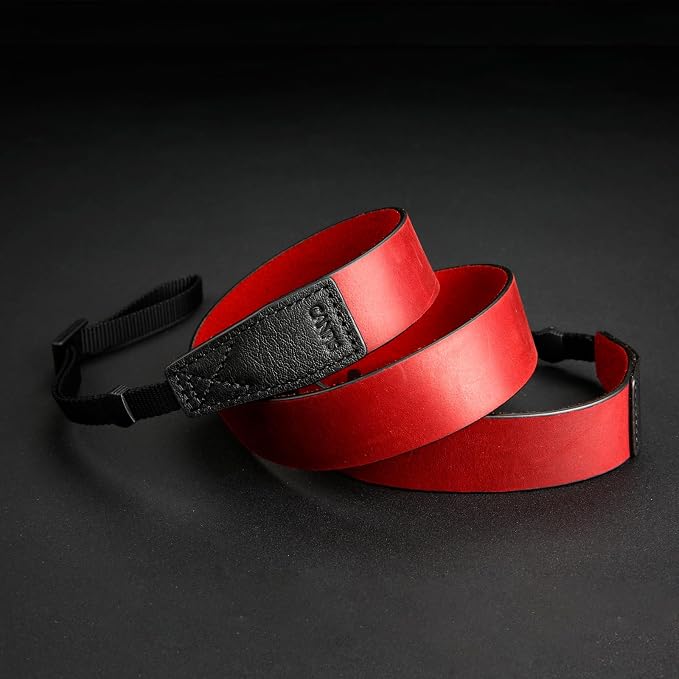 Crazy Horse Leather Camera Strap, Vintage Camera Strap, Adjustable Camera Neck