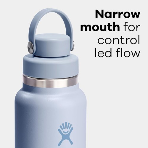 Hydro Flask Water Bottle - Insulated Stainless Steel with Wide Mouth Chug Lid | 40 Oz Tonal Birch Gray